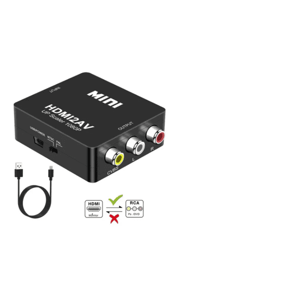 Adaptador convertidor HDMI a RCA Malubero  Malu342