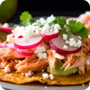 Tostadas pollo