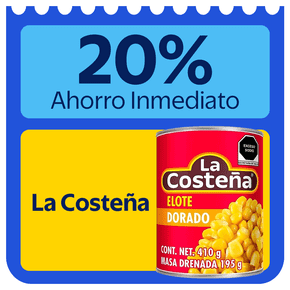 20% de ahorro inmediato la costeña