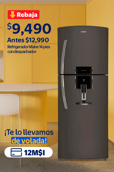 Refrigerador Antes $12,990 ahora $9,490 Hasta 12 MSI Envío en horas