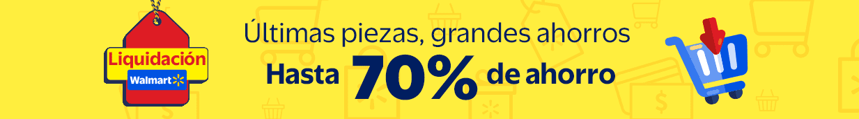 Hasta 70% de Ahorro + MSI + Te lo llevamos de volada. Últimas piezas, grandes ahorros. Liquidación Walmart.