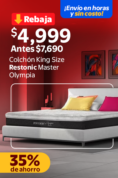 Colchón King Size Restonic Master Olympia