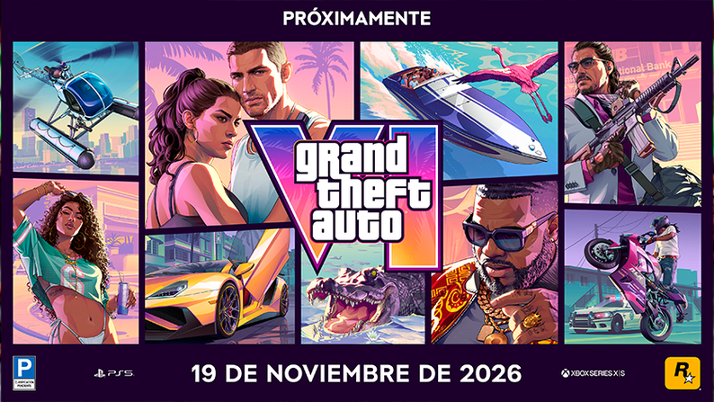 PRÓXIMAMENTE Grand tieft auto™ VI 19 DE NOVIEMBRE DE 2026 PS5 | Xbox Series S|X