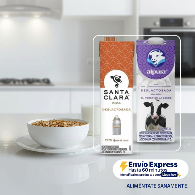 Leches Envío Express hasta 60 minutos. ALIMÉNTATE SANAMENTE