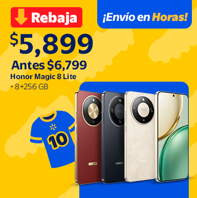 Smartphone Honor Magic 8 Lite 8+256 GB Rojo/Negro/Blanco