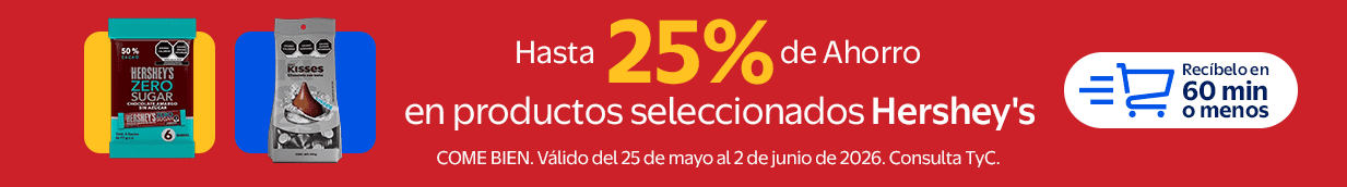 Hasta el 25% de ahorro en códigos seleccionados de Hersheys