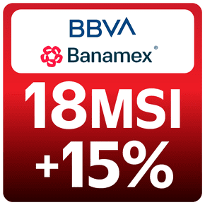 BBVA y Banamex 18MSI + 15%