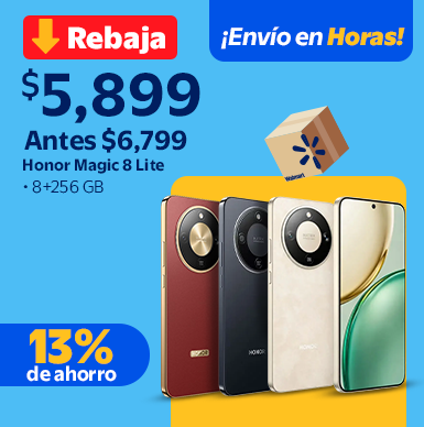 Smartphone Honor Magic 8 Lite 8+256 GB Rojo/Negro/Blanco