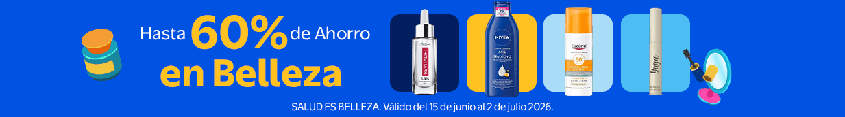 Hasta 60% de Ahorro en belleza