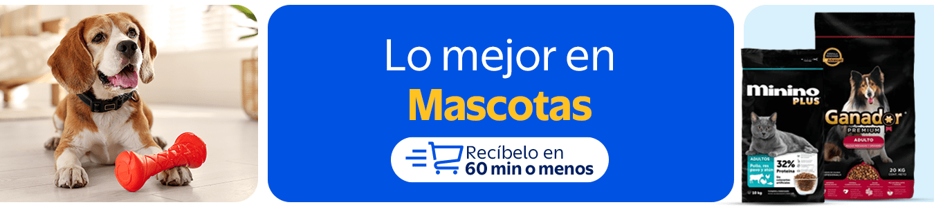 Lo mejor en mascotas + Recibelo en 60 min o menos