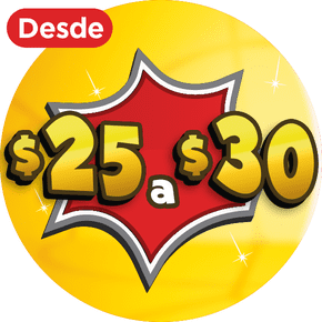 Hasta $30