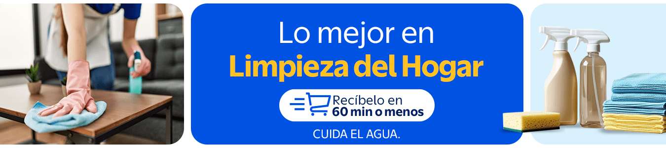 Lo mejor en limpieza del hogar + Recibelo en 60 min o menos CUIDA EL AGUA
