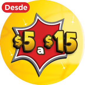 Hasta $15