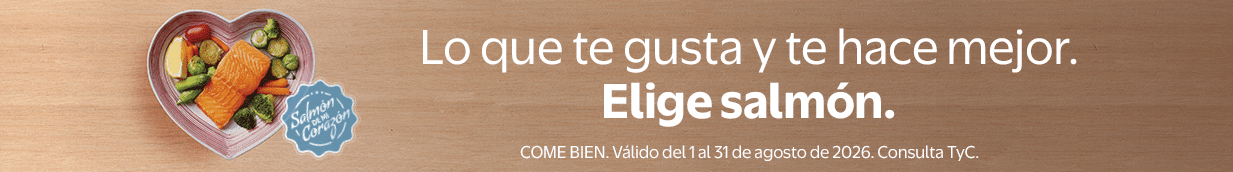 Lo que te gusta y te hace mejor. Elige Salmón.
