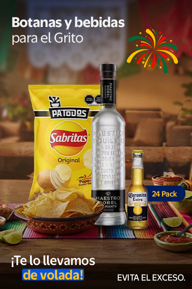 Botanas y bebidas para el Grito