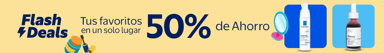 Flash Deals Tus favoritos en un solo lugar 50% de Ahorro