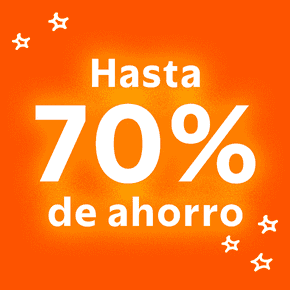 Hasta 70% de ahorro