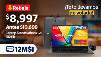 Laptop Asus Vivobook Go E1404FA-NK341W AMD Ryzen 5 7th 8GB 512GB Negro
