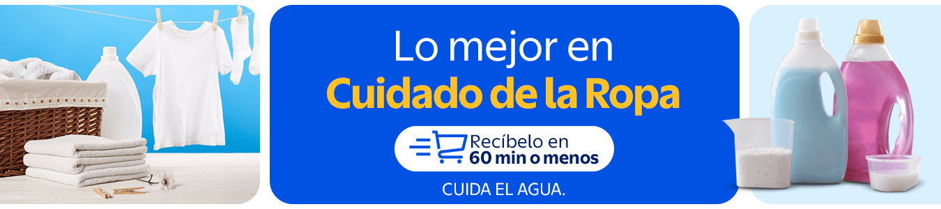 Lo mejor en cuidado de la ropa + Recibelo en 60 min o menos Cuida el agua