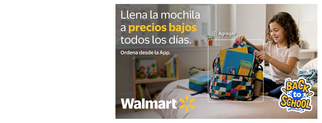 Todo para el regreso a clases está en Walmart.com.mx