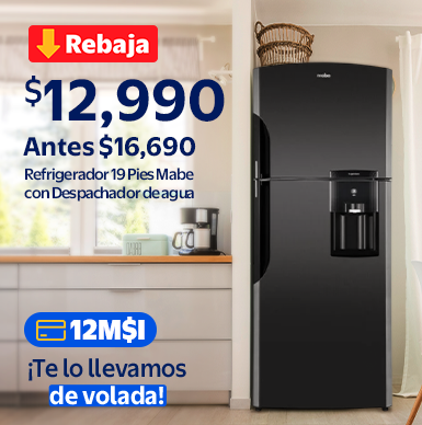 refrigerador 19 pies Mabe $12,990