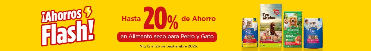 Ahorros Flash Mascotas 20%