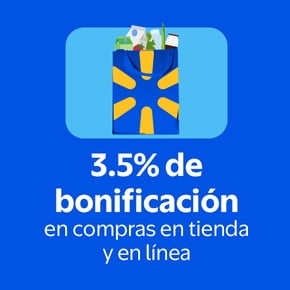 3.5% de bonificación en compras en tienda y en línea