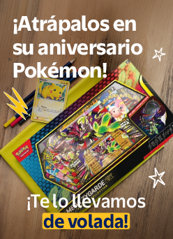 ¡Atrápalos en su aniversario Pokemon. Te lo llevamos de volada.