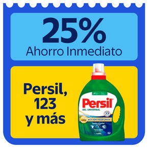 ahorro inmediato 25% persil 123 y mas