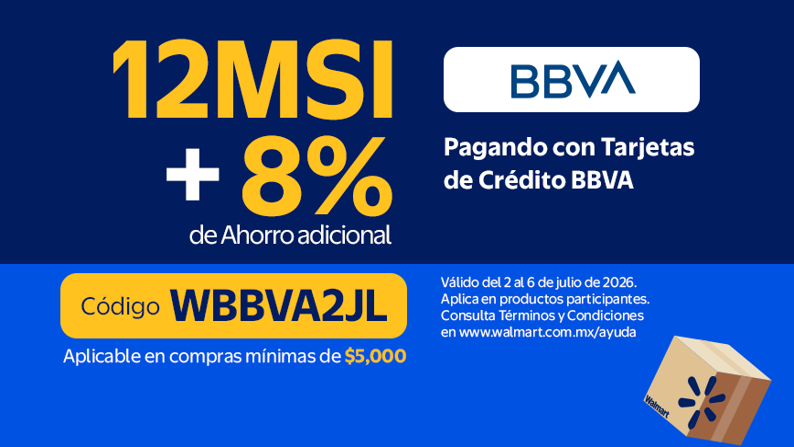 BBVA 12MSI+8%