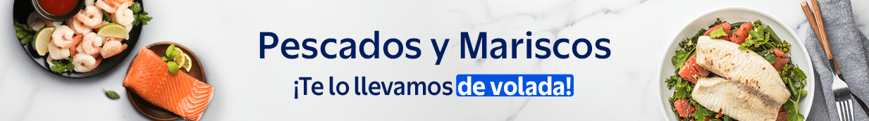 Pescados y Mariscos ¡Te lo llevamos de volada!