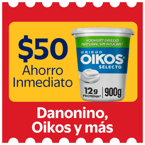 $50 ahorro inmediato danonino oikos y mas