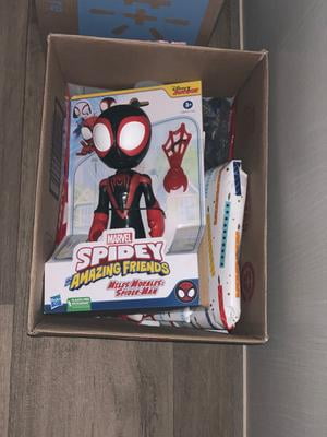 Figura Gigante De Spidey De 22.5 Cm Para Niños De 3 Años | Articulaciones Y Accesorio Arácnido | Inspirada En La Serie Marvel Spidey