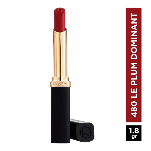 Labial L'Oréal riche intense volume matte 480 plum dominant 1.8 g