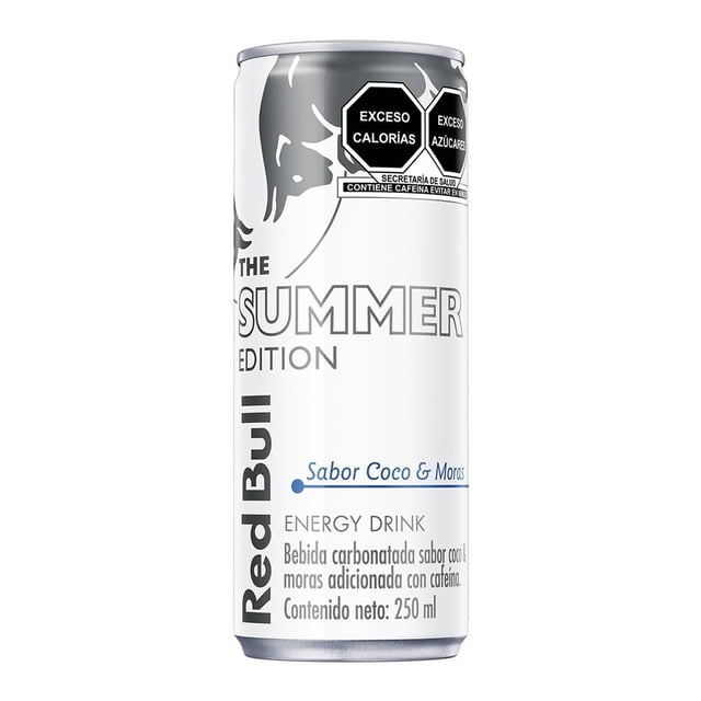 Bebida carbonatada Red Bull the summer edition sabor coco y moras 250 ml