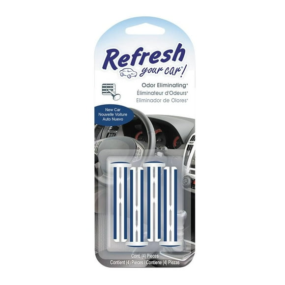 Aromatizante Refresh Your Car! Carro Nuevo 4 pzas