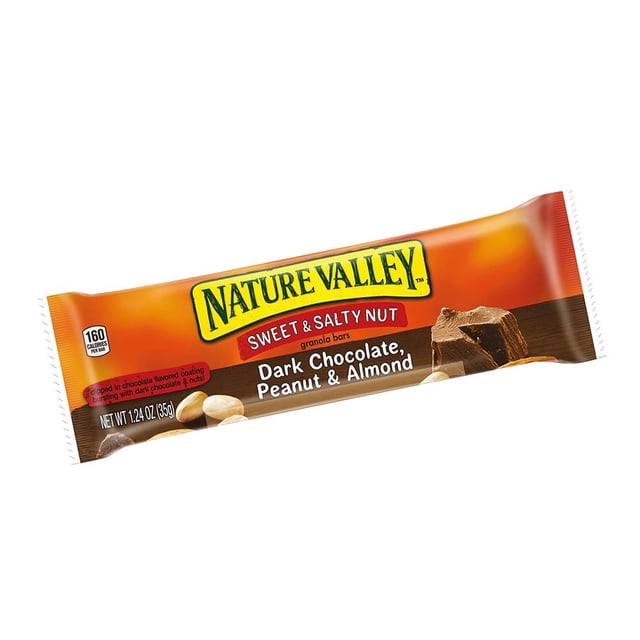 Barras de granola Nature Valley chocolate oscuro cacahuate y almendra 35 g