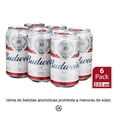 thumbnail image 1 of Cerveza Budweiser importada 6  latas de 355 ml c/u, 1 of 4