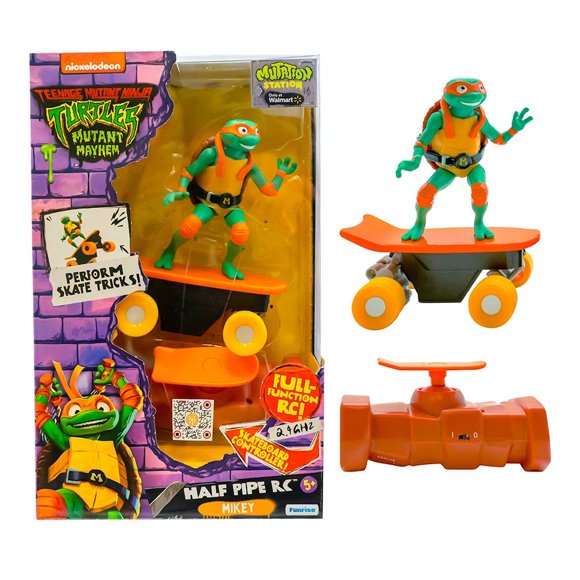 Vehículo a control remoto Tortugas Ninja Funrise Half Pipe Miguel Angel