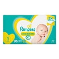 thumbnail image 1 of Pañales Pampers Swaddlers etapa 1 unisex 1 paquete con 96 pzas, 1 of 2