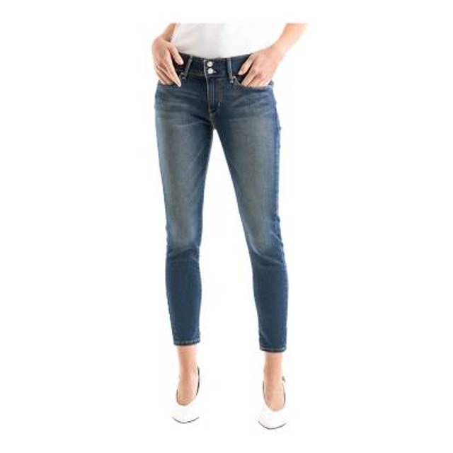 Jeans Para Dama Signature by Levi Strauss No Back Pocket Corte Colombiano Azul Claro T-4S