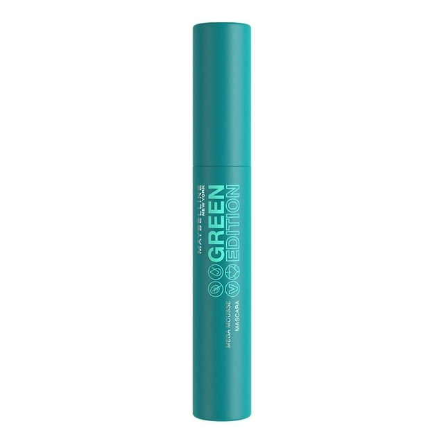 Máscara para pestañas Maybelline Green Edition blackest black 9 ml