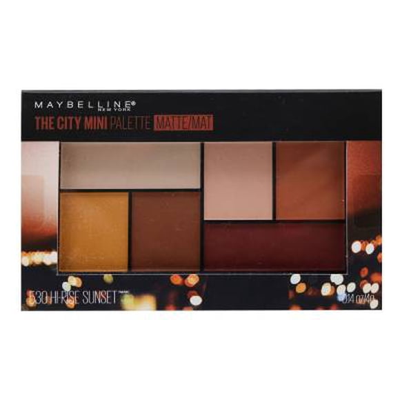 Paleta de sombras Maybelline the city mini matte 530 hi-rise sunset 1 pza