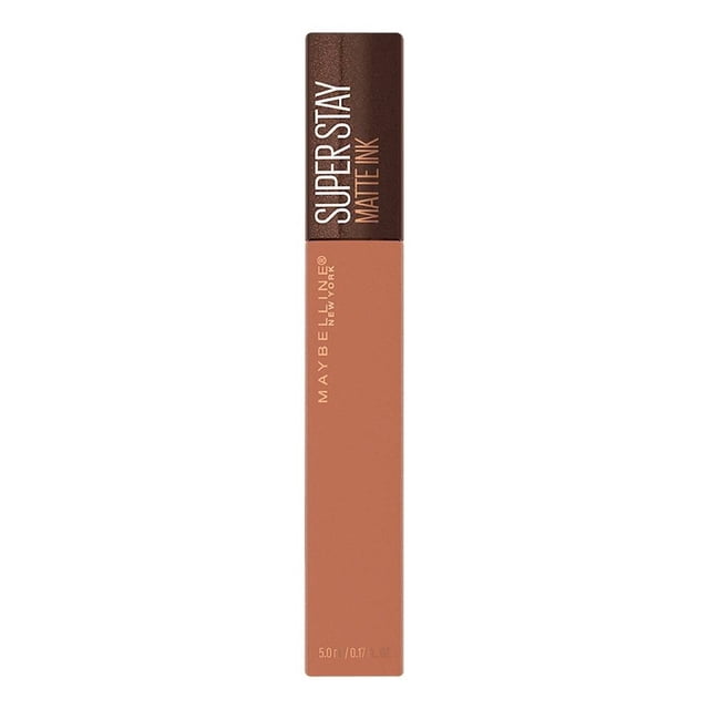 Labial líquido Maybelline New York Super Stay matte ink coffee 185 chai genius 5 ml