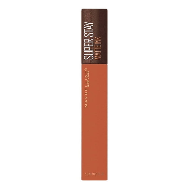 Labial líquido Maybelline New York Super Stay matte ink coffee 195 caramel collector 5 ml