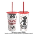 thumbnail image 1 of Vaso Stranger Things de Plástico con Tapa y Popote Blanco Varios Modelos 1 Pza, 1 of 4
