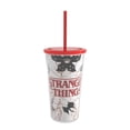 thumbnail image 3 of Vaso Stranger Things de Plástico con Tapa y Popote Blanco Varios Modelos 1 Pza, 3 of 4