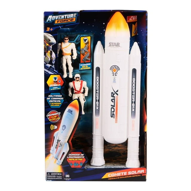 Figuras de acción con cohete Adventure Force Espacial con Sonido y Accesorios