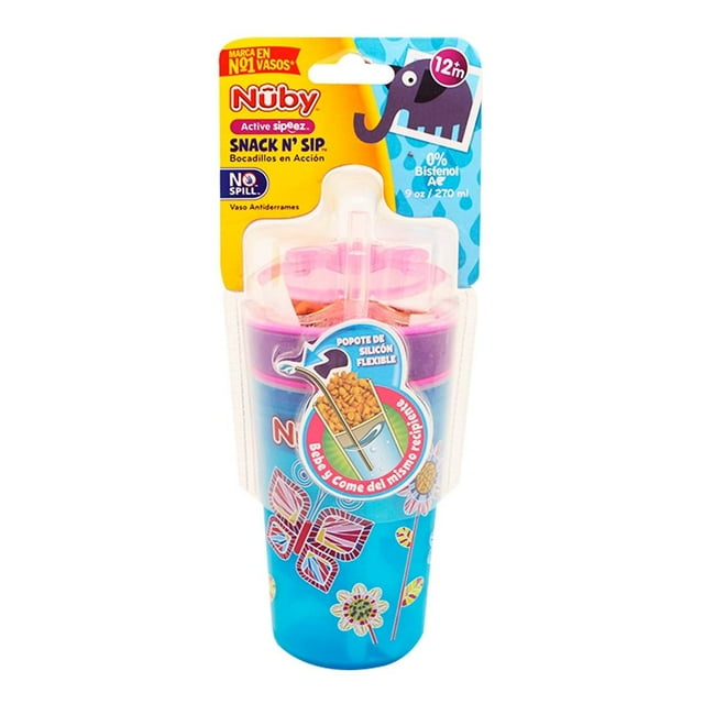 Vaso antiderrames Nuby Snack nsip 9 oz - 270 ml