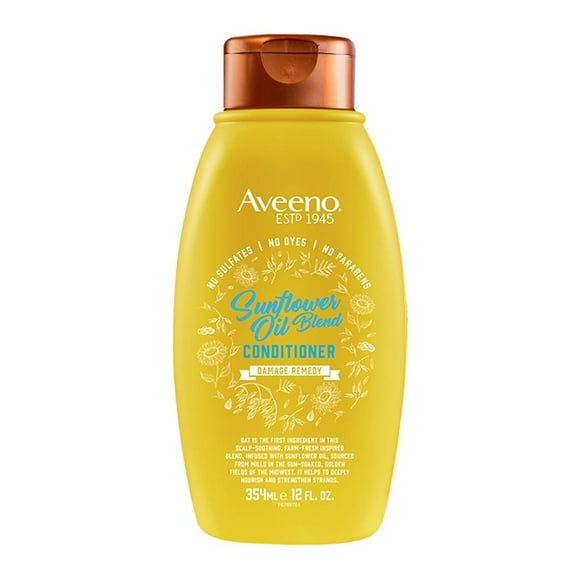 Acondicionador Aveeno sunflower oil blend reparador de daño 354 ml